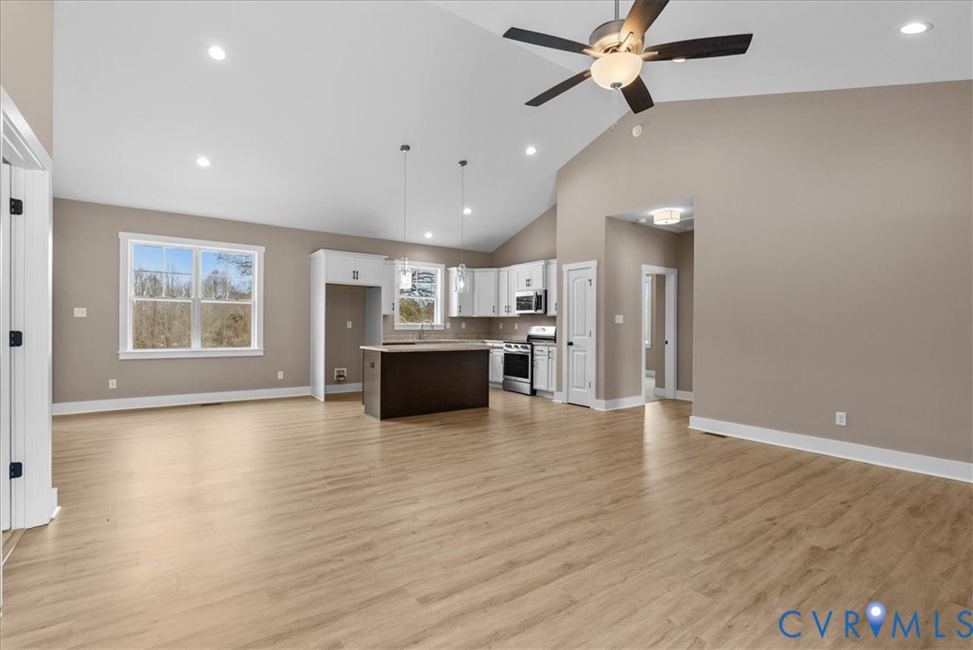2229 North Terry's Bridge Road Halifax, VA 24558 - Photo 14 of 42 a view of kitchen with sink and wooden floor