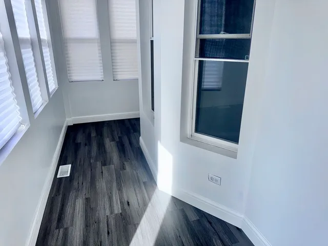 a view of wooden floor in a room