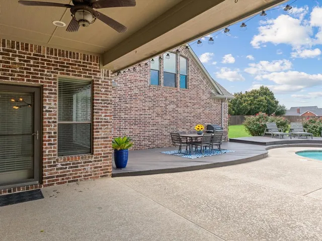 a view of outdoor seating space