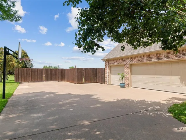 a backyard of a house