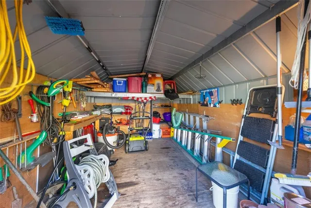 a view of storage and utility room