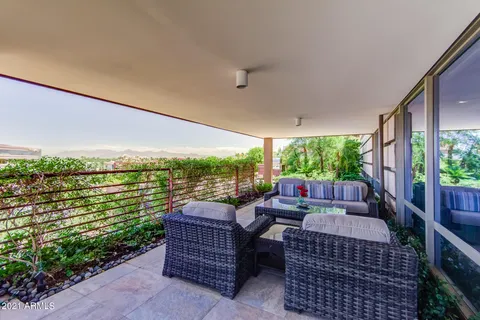 a outdoor space with patio the garden view