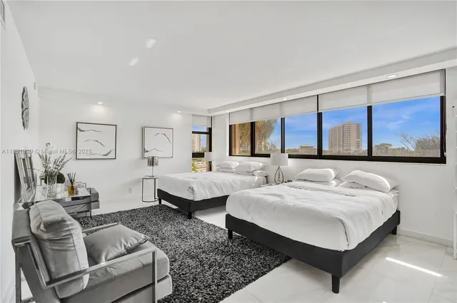 a view of a city with tall buildings