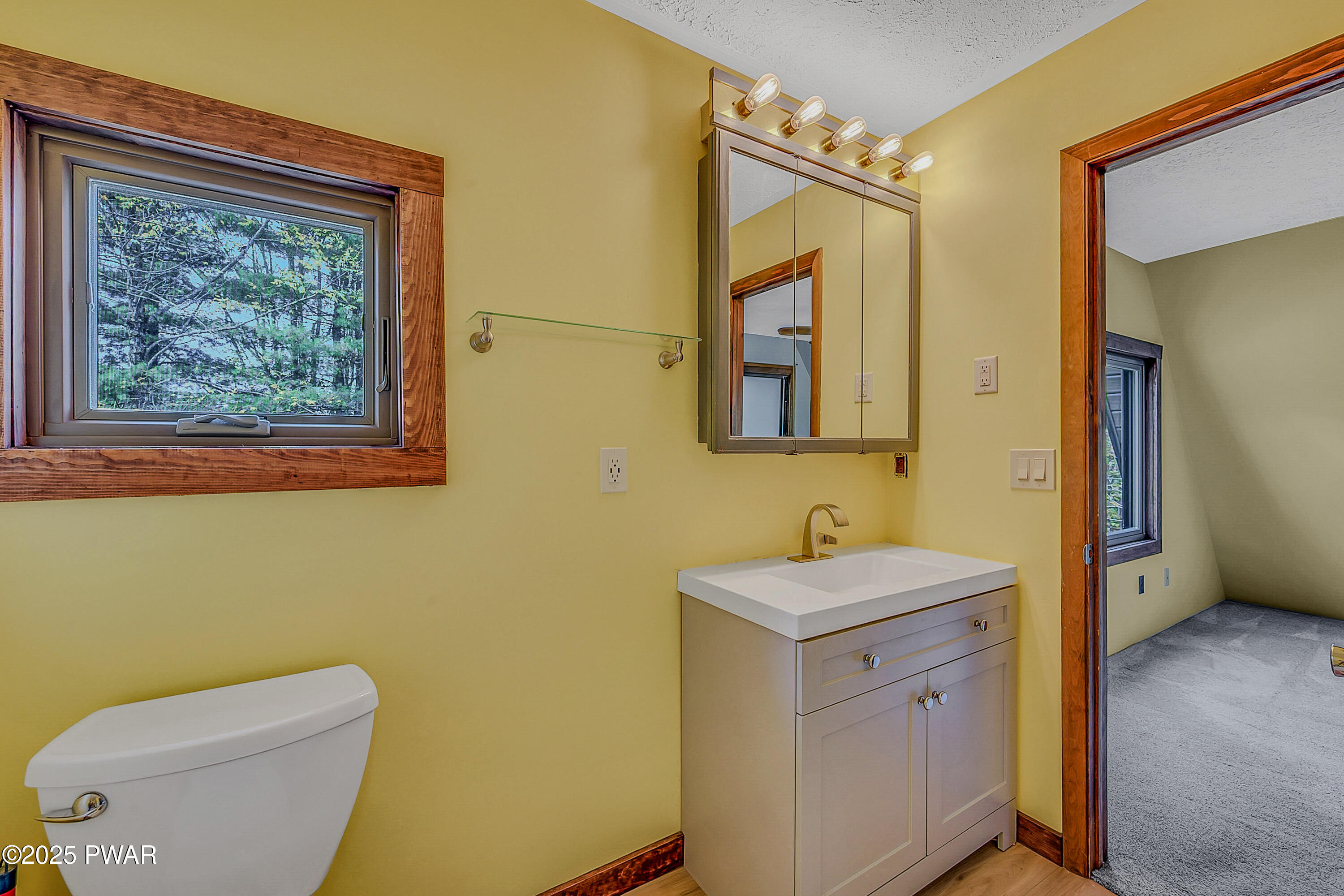 100 Ridgeview Drive Lake Ariel, PA 18436 - Photo 21 of 52 a bathroom with a toilet sink and mirror