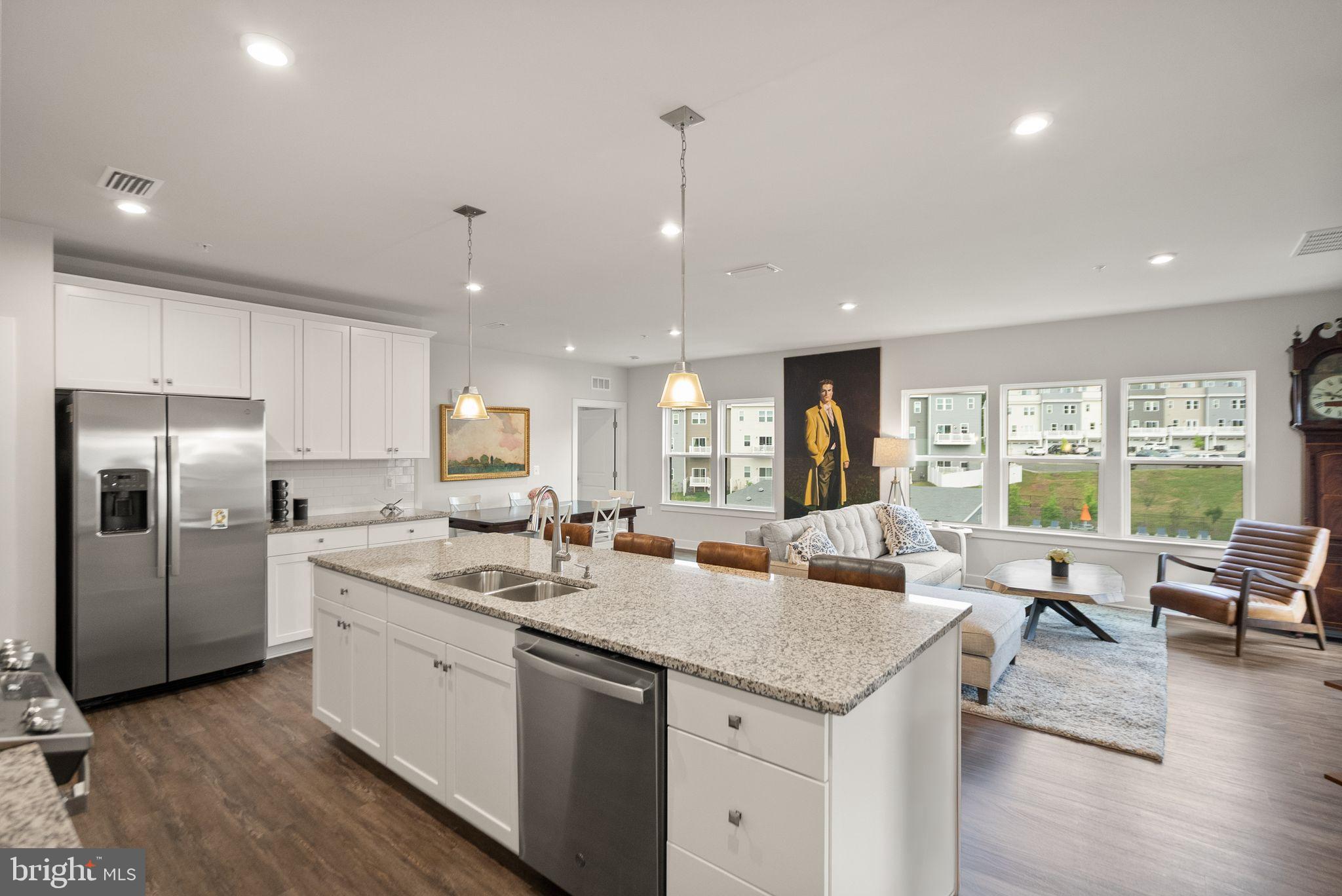 46320 Mount Milstead Terrace, Unit 301 Sterling, VA 20164 - Photo 2 of 24 Modern kitchen with open living space.