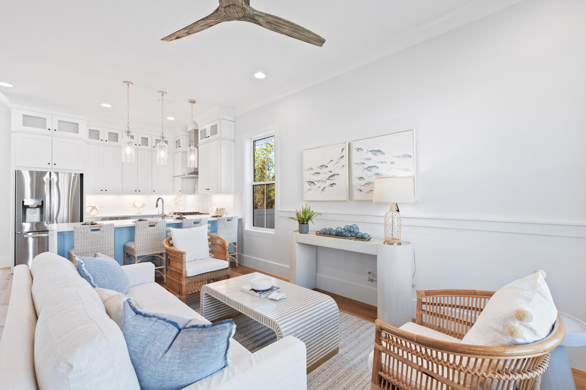 520 South County Highway 393, Unit 39A Santa Rosa Beach, FL 32459 - Photo 2 of 47 a living room with furniture and a kitchen view