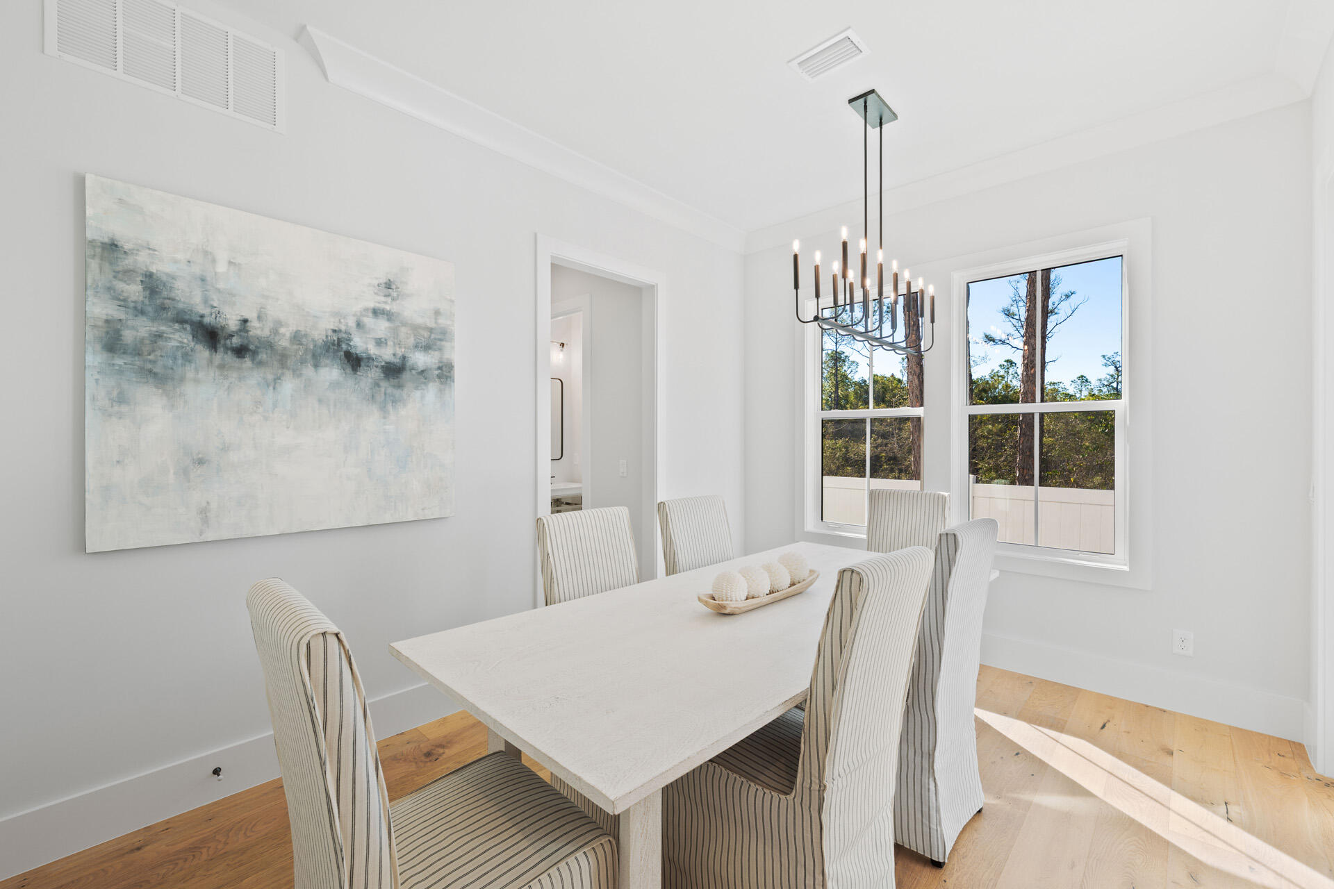 520 South County Highway 393, Unit 39A Santa Rosa Beach, FL 32459 - Photo 10 of 47 a view of a dining room with furniture window and wooden floor