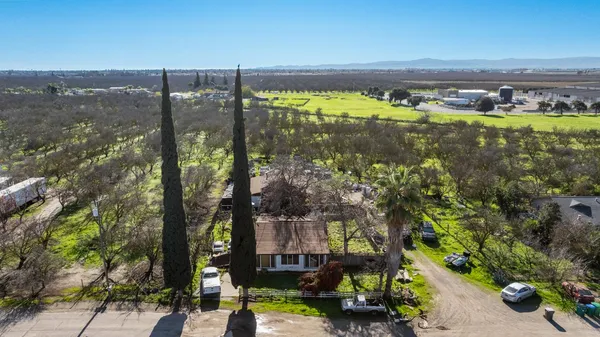 a view of a lake with a building in the background