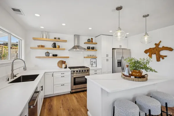a close up of a stove in a kitchen