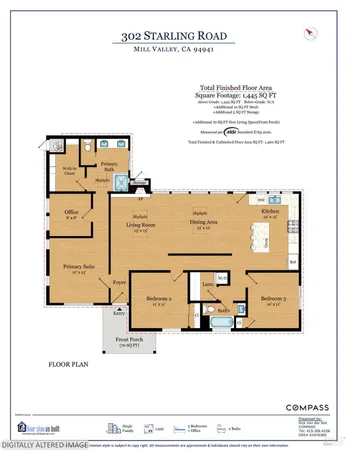 $1,895,000 | 302 Starling Road, Mill Valley, CA 94941