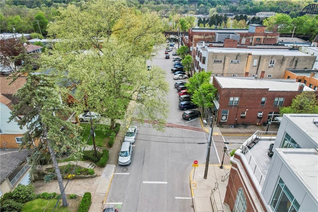 416 Maple Avenue Pittsburgh, PA 15215 - Photo 38 of 38 an aerial view of a house with outdoor space and sitting space
