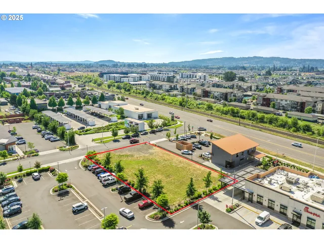 an aerial view of a city