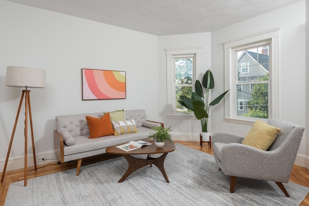 7 Gorham Road Medford, MA 02155 - Photo 3 of 42 a living room with furniture and a window