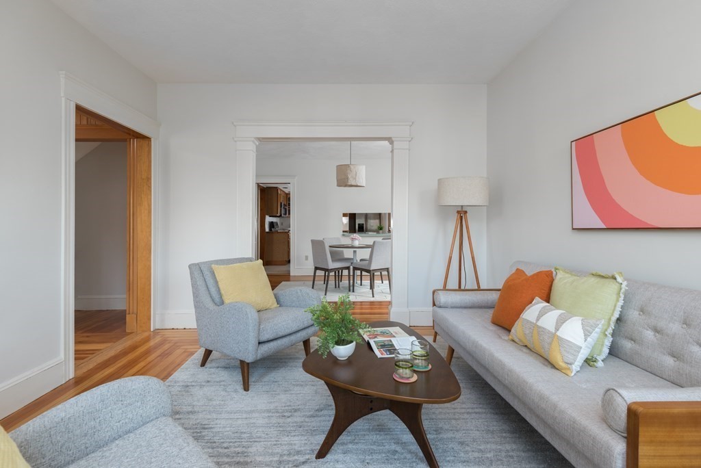 7 Gorham Road Medford, MA 02155 - Photo 6 of 42 a living room with furniture and wooden floor