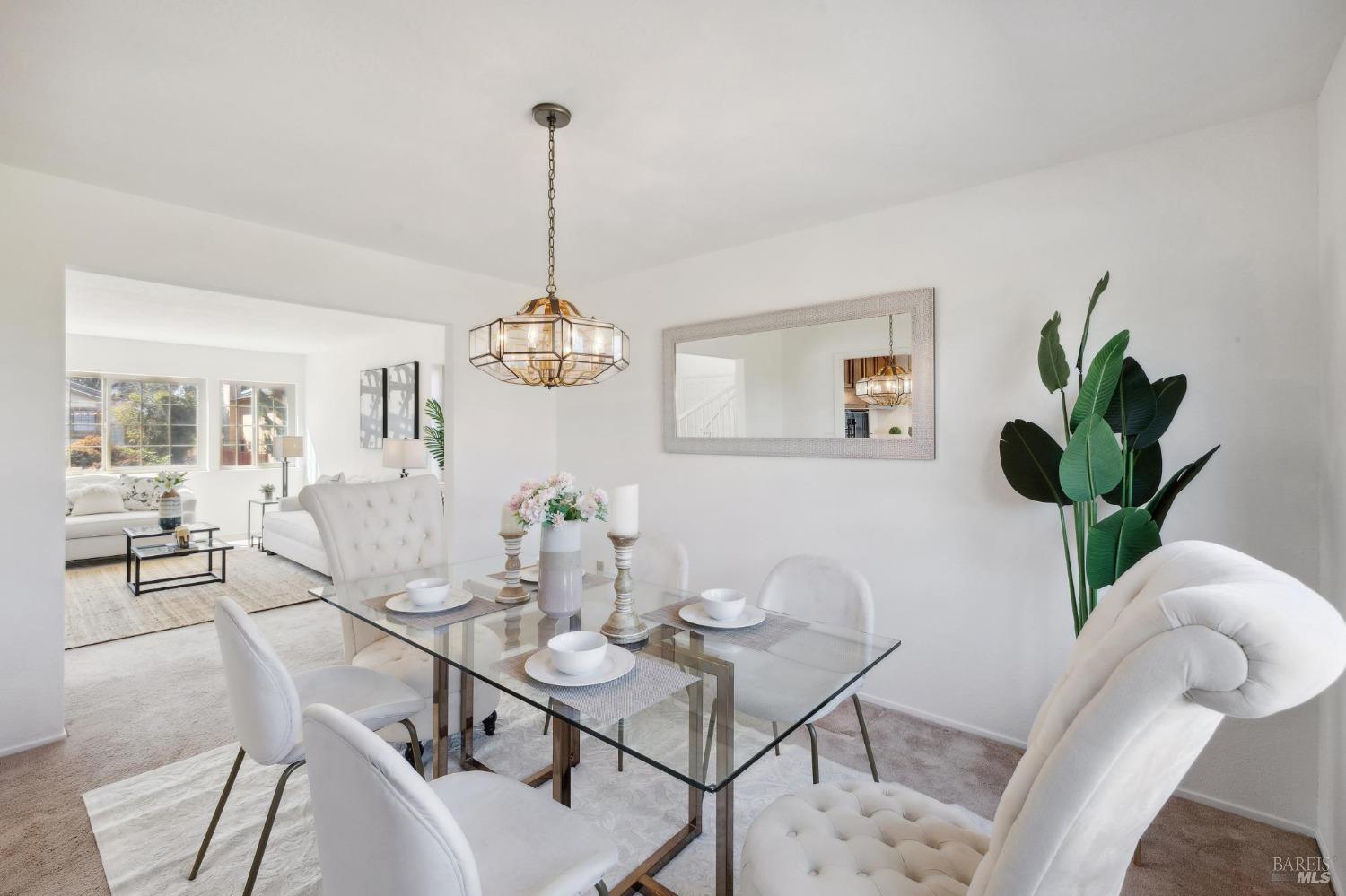 284 Preakness Lane Vallejo, CA 94591 - Photo 11 of 62 a view of a dining room with furniture window and wooden floor