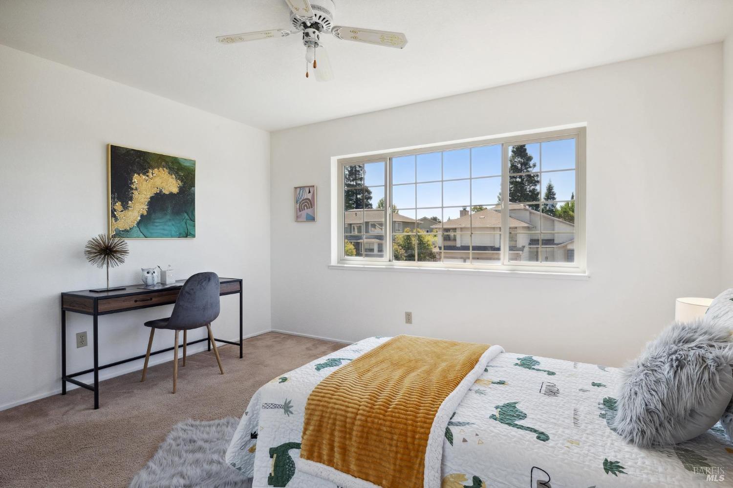 284 Preakness Lane Vallejo, CA 94591 - Photo 51 of 62 a bedroom with a bed and a desk