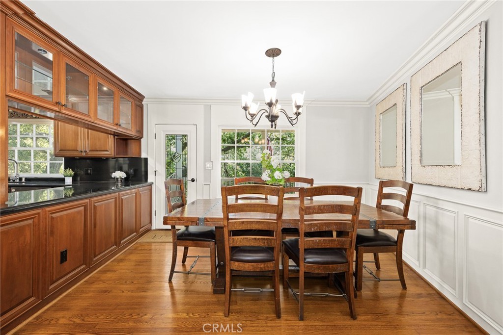 8 Hidden Valley Road Monrovia, CA 91016 - Photo 15 of 45 a view of a dining room with furniture window and wooden floor