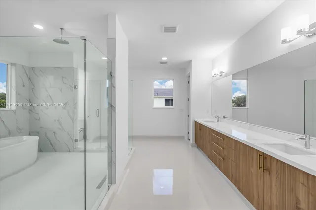 front view of a building with a yard