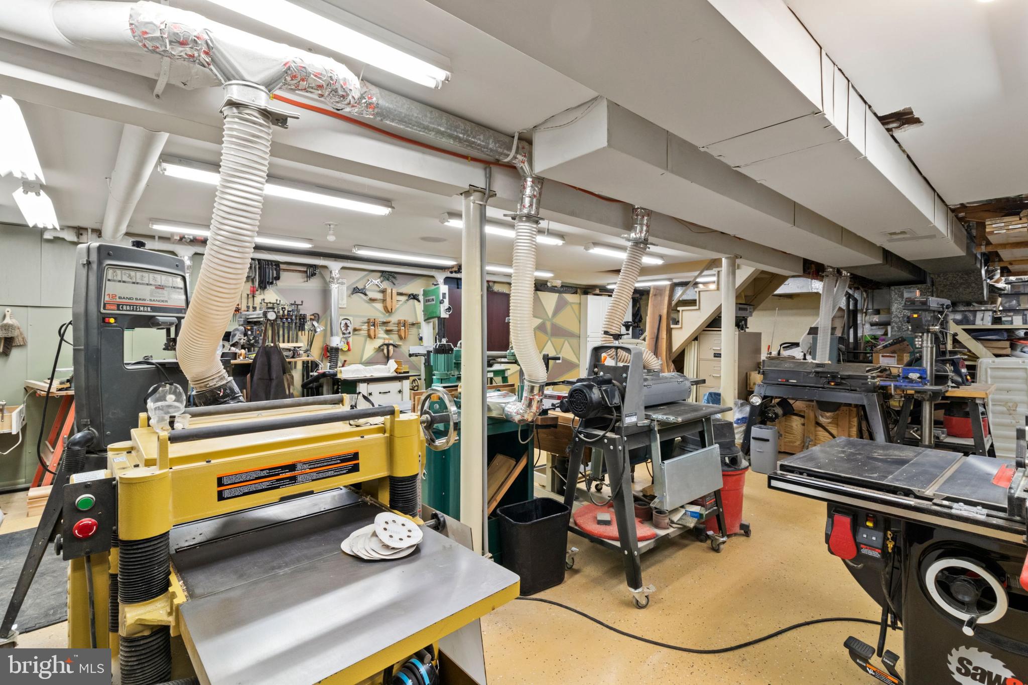 393 Township Line Road Chalfont, PA 18914 - Photo 51 of 56 Wood shop in home basement