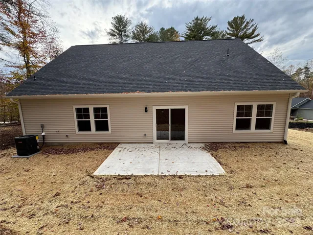 a backyard of a house