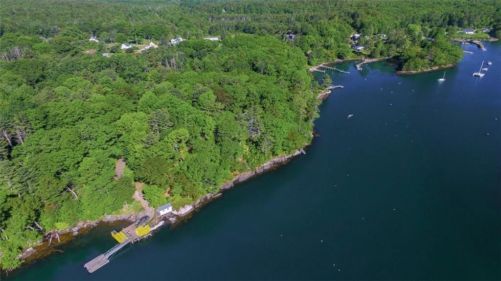 38-40 Wolf Road Boothbay, ME 04537 - Photo 29 of 34 Aerial of wharf
