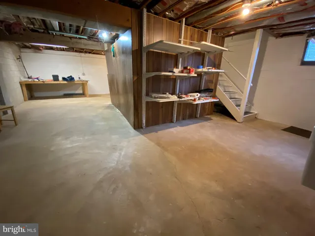 a view of a storage room