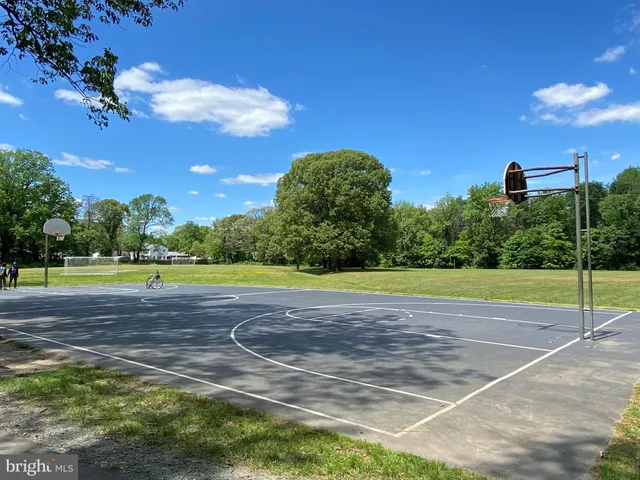 a view of a basketball court
