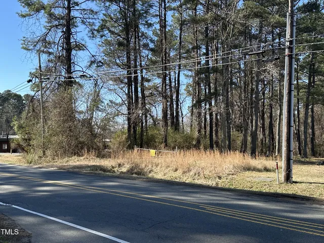a view of a yard and tree