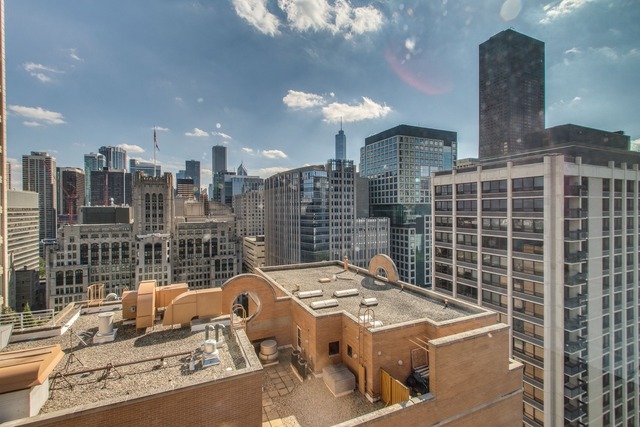 247 East Chestnut Street, Unit 2503 Chicago, IL 60611 - Photo 3 of 24 a roof deck with couch