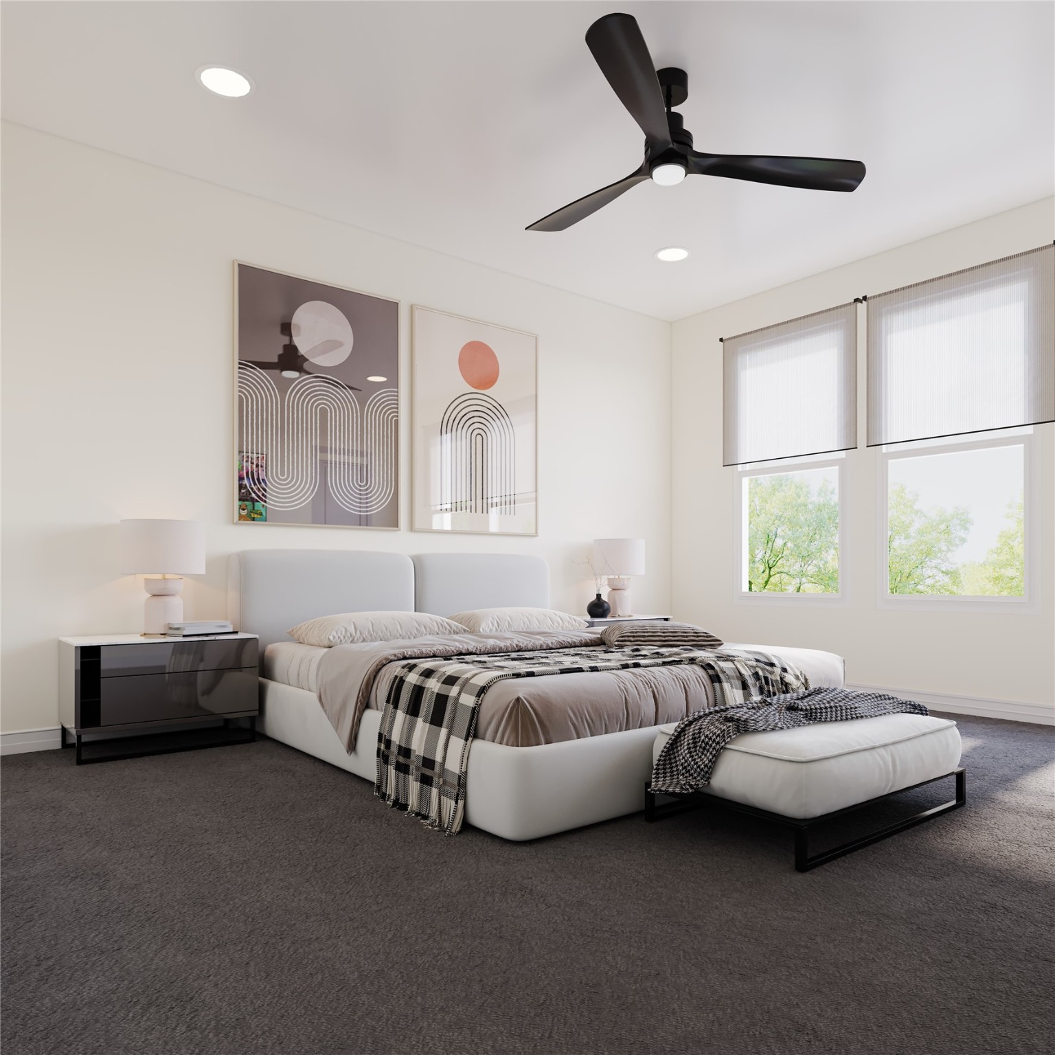 6539 Sealey Street Houston, TX 77091 - Photo 5 of 7 a spacious bedroom with a bed and window