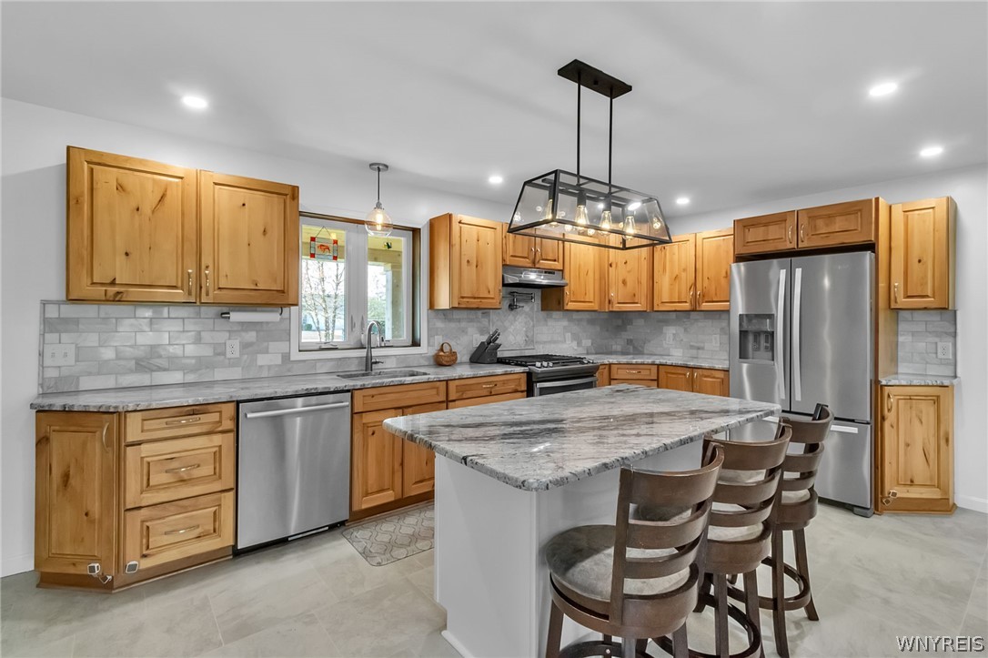 7318 Michael Road Orchard Park, NY 14127 - Photo 4 of 30 Knotty Alder wood cabinets