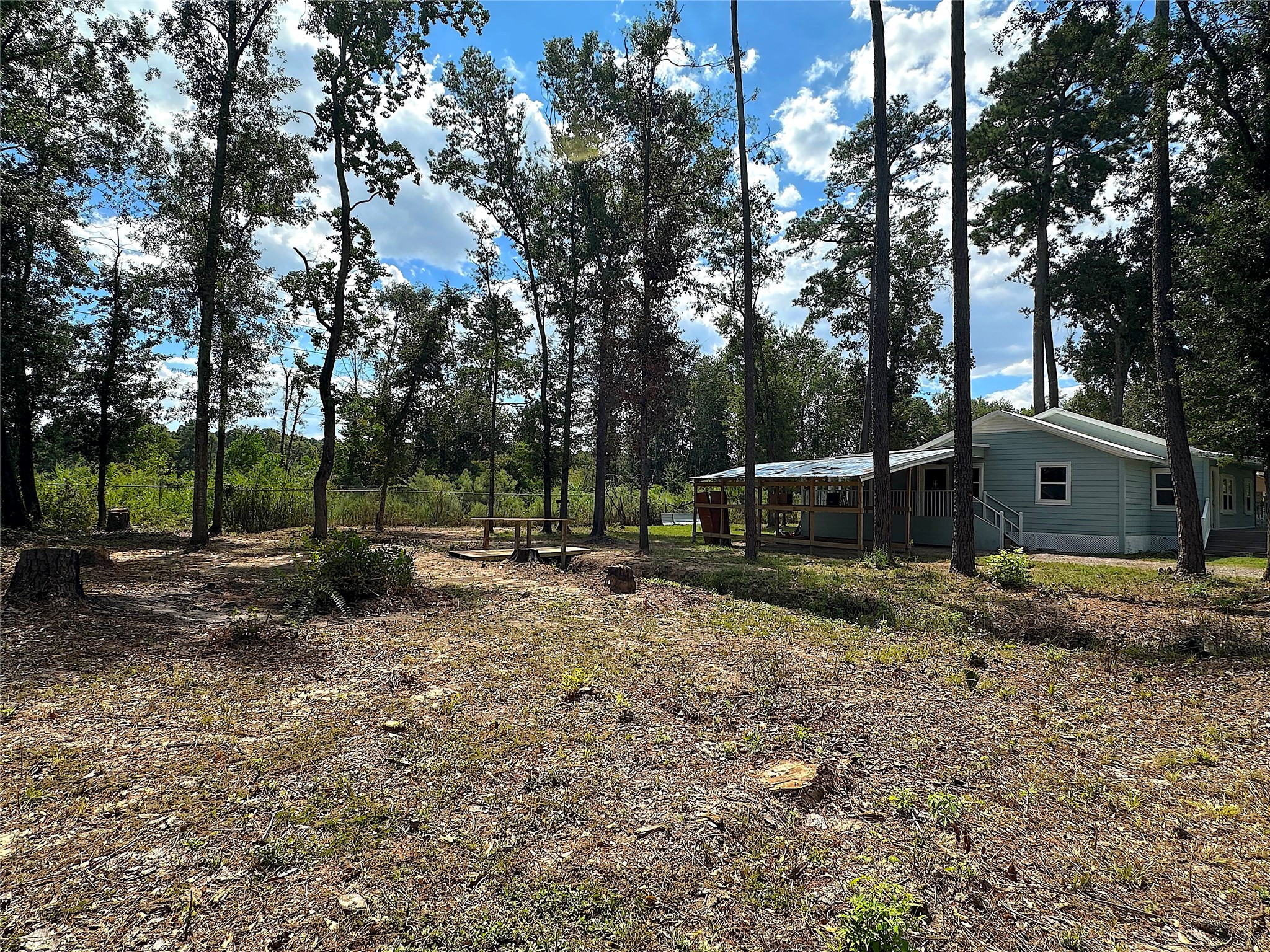 24254 Jane Avenue Porter, TX 77365 - Photo 26 of 26 a backyard of a house with table and chairs