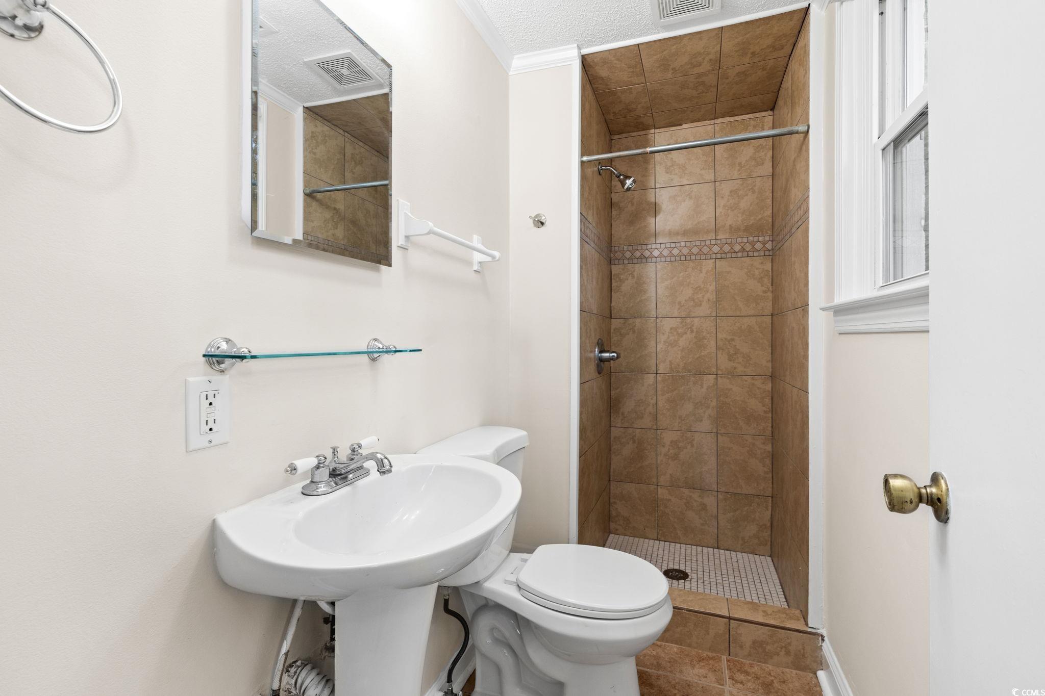 96 Middleton Road Andrews, SC 29510 - Photo 30 of 40 Full bath with a stall shower, toilet, and tile pa