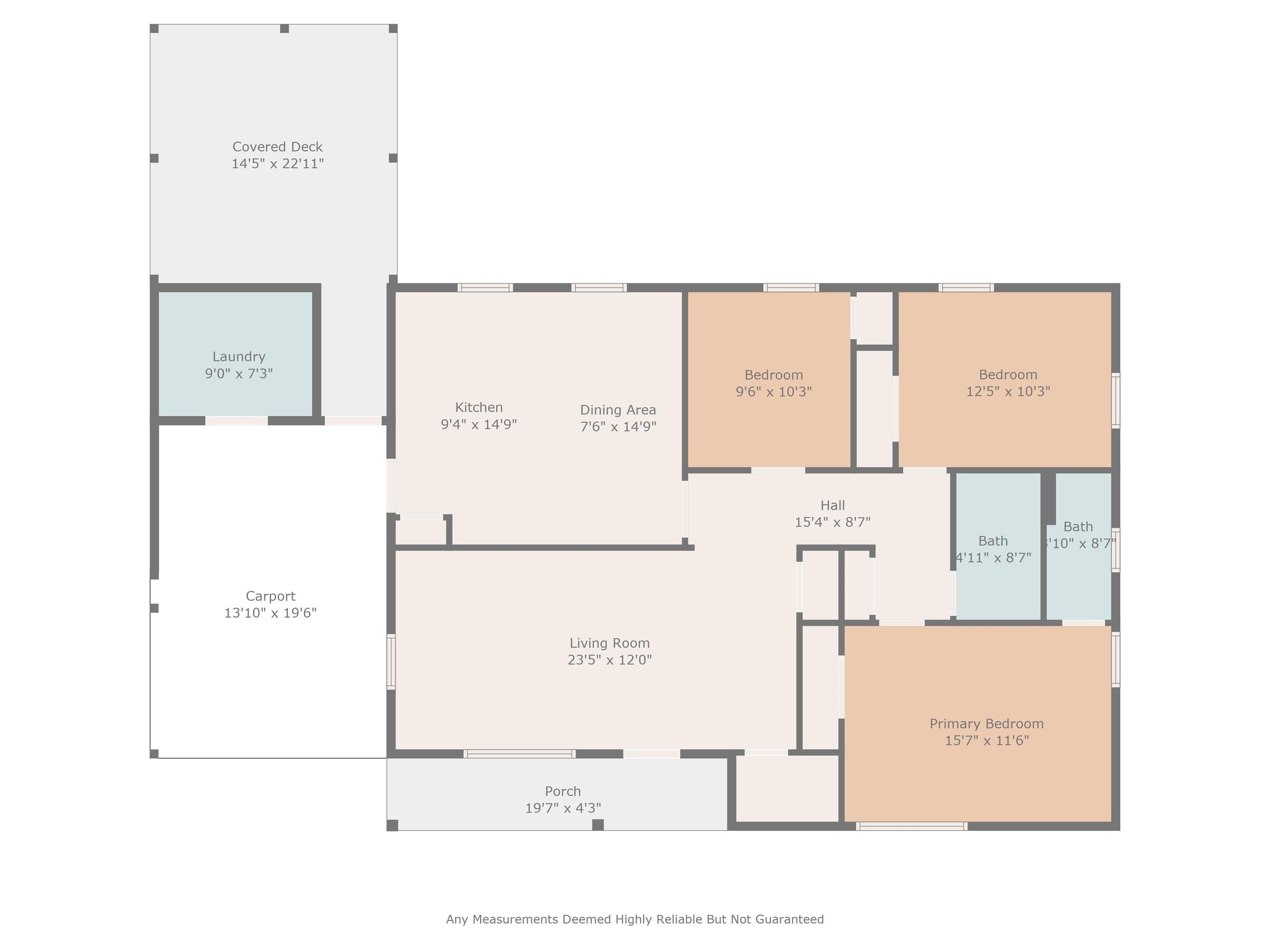 96 Middleton Road Andrews, SC 29510 - Photo 40 of 40 Floor plan / room layout