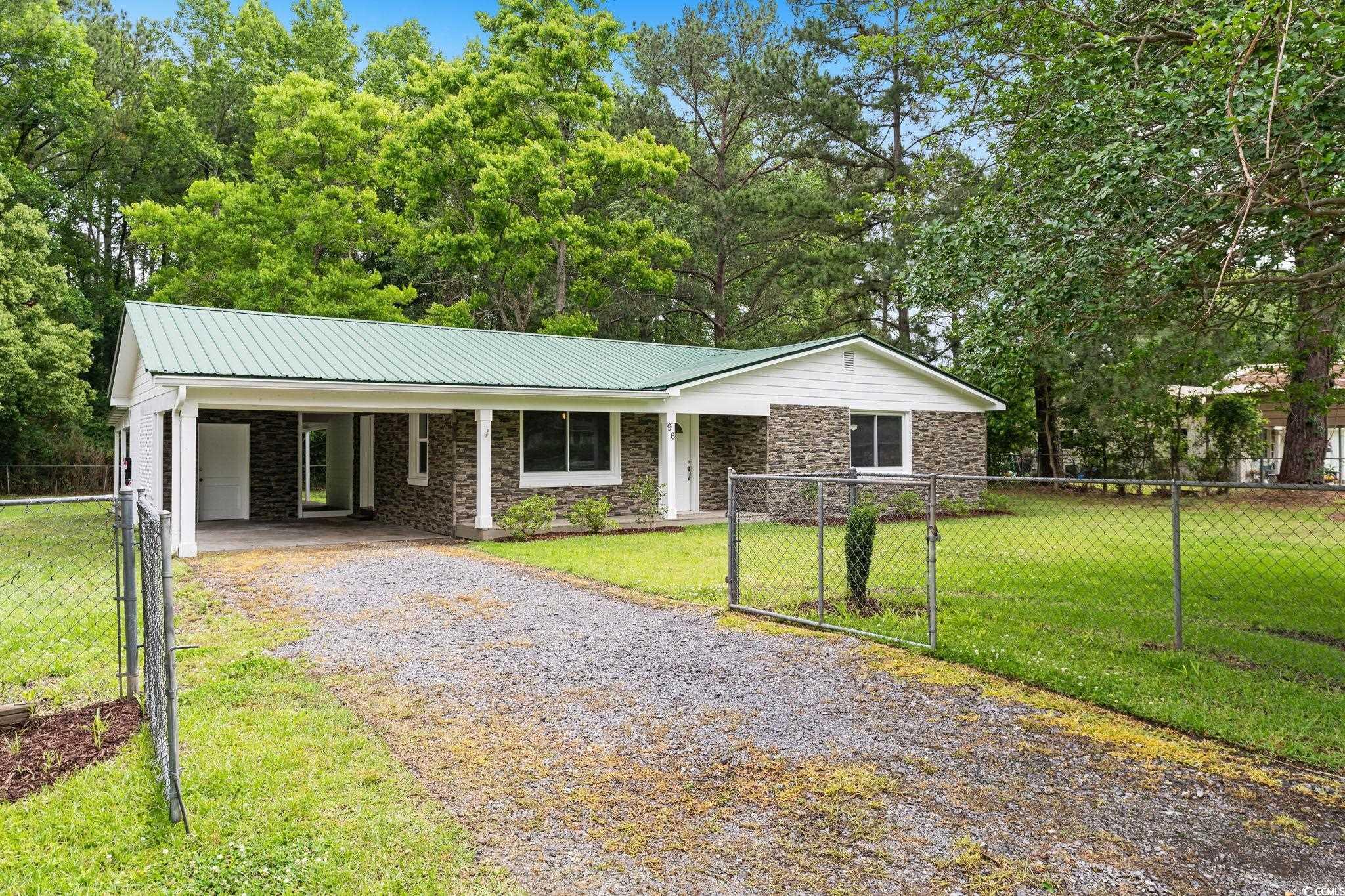 96 Middleton Road Andrews, SC 29510 - Photo 4 of 40 Ranch-style house featuring driveway, stone siding