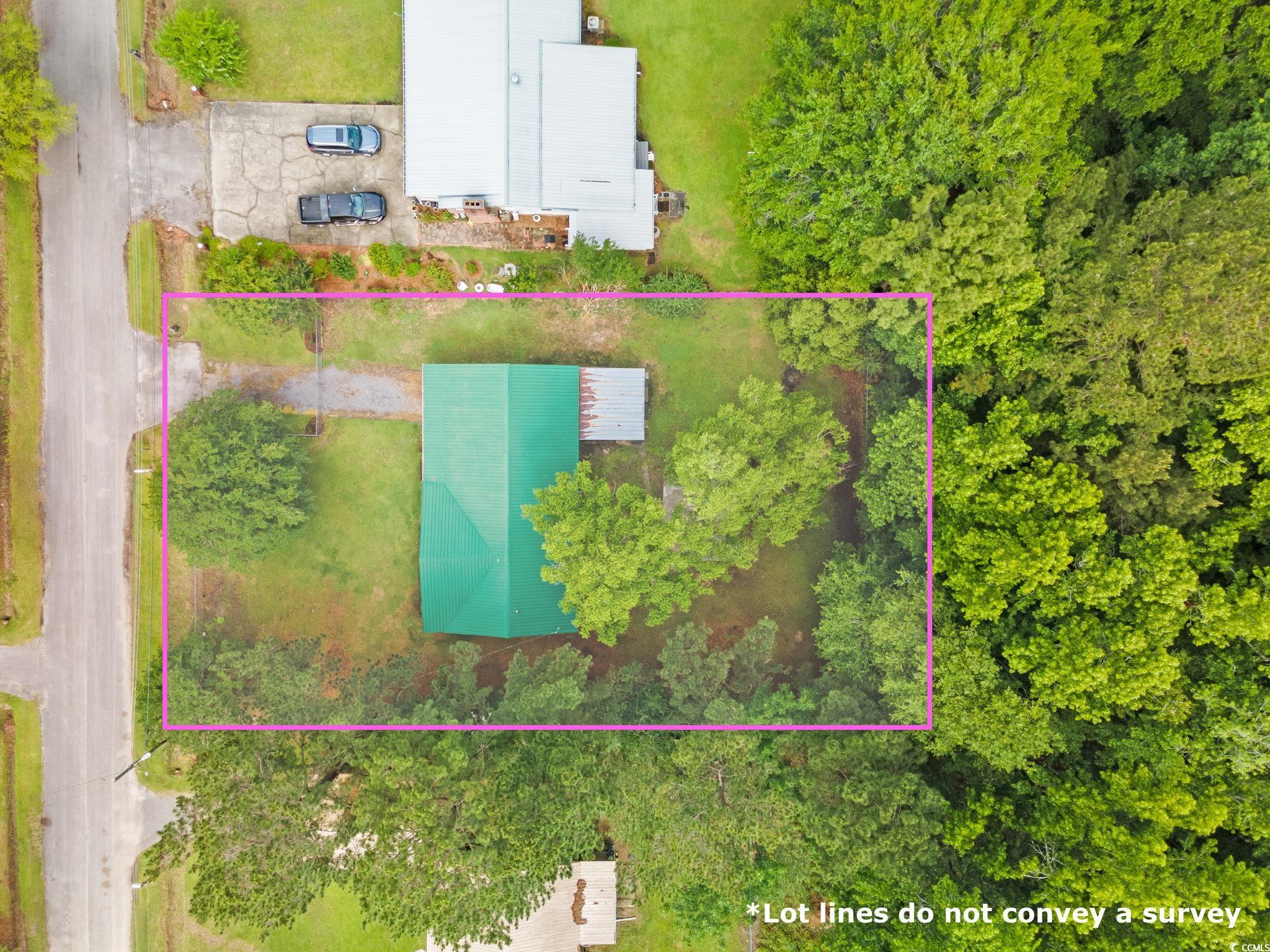 96 Middleton Road Andrews, SC 29510 - Photo 5 of 40 Aerial overview of property's location with proper