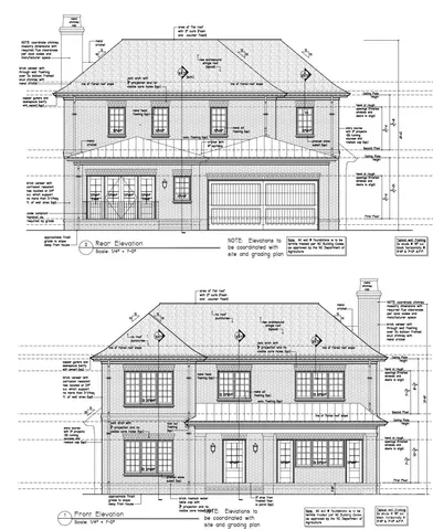 a front view of a large building