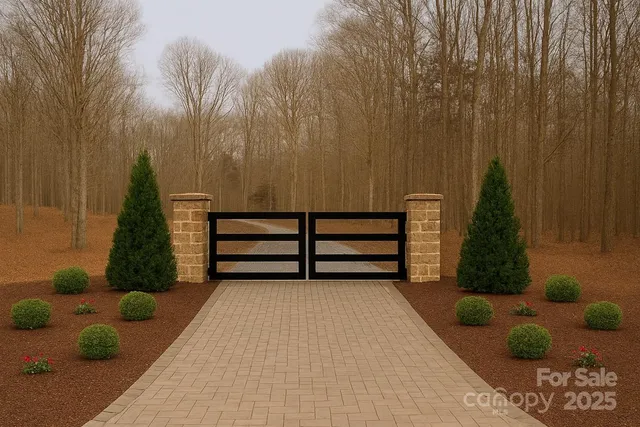 a view of outdoor space with garden