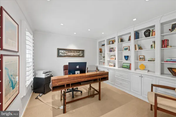 a room with furniture