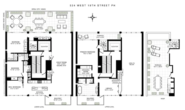 $10,250,000 | 524 West 19th Street, Unit PH | Chelsea