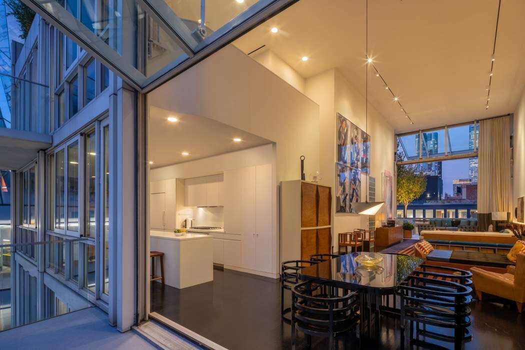 524 West 19th Street, Unit PH Manhattan, NY 10011 - Photo 6 of 27 a view of a dining room with furniture