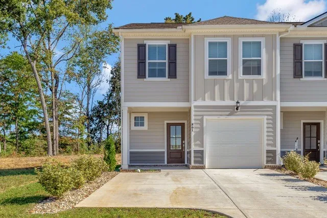 a front view of a house