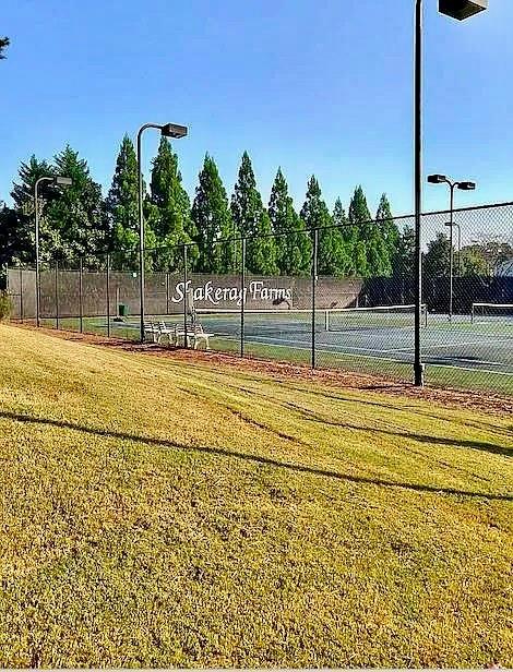 9020 Friarbridge Drive Suwanee, GA 30024 - Photo 48 of 48 a view of a swimming pool with a yard