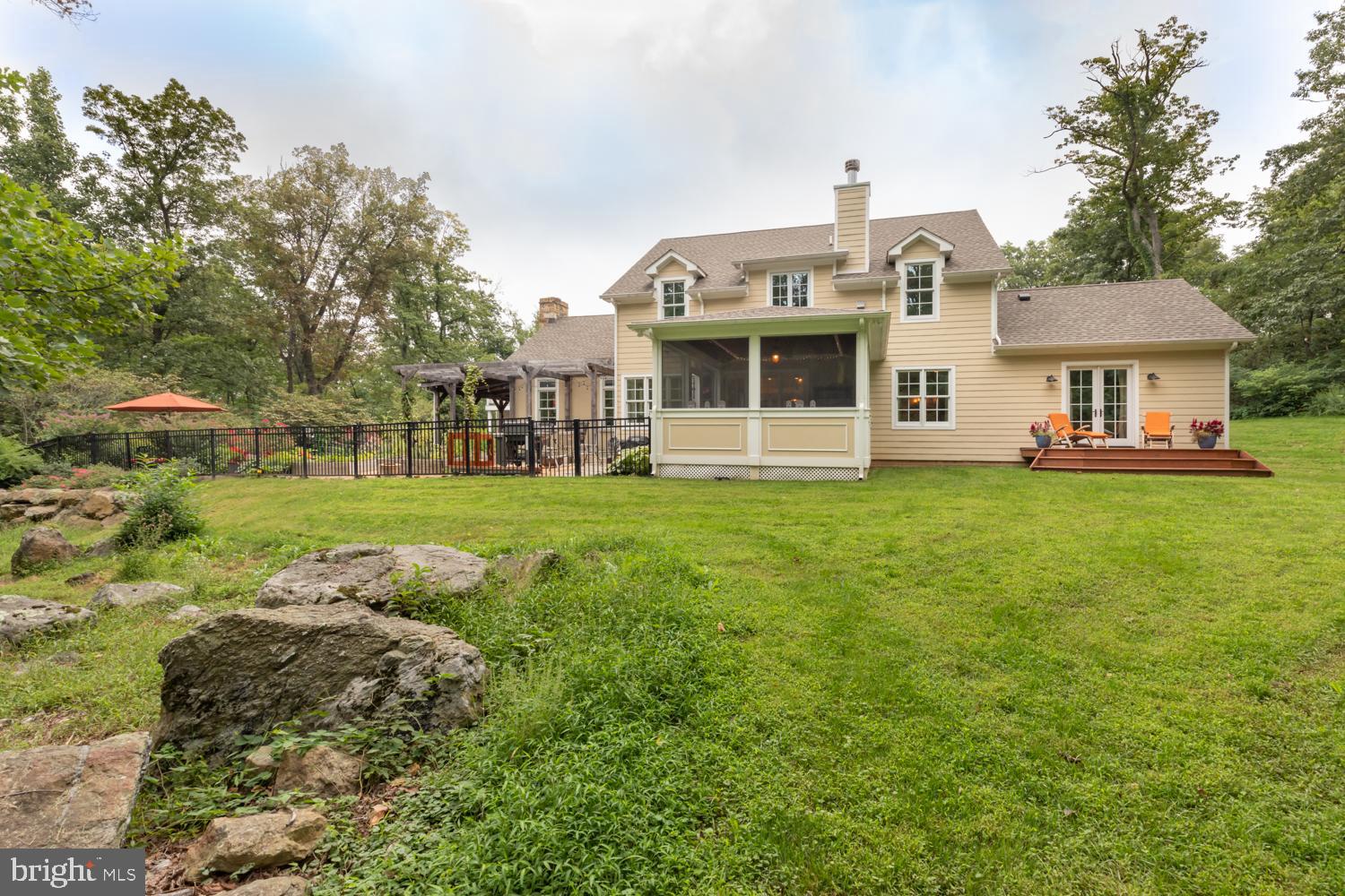 18411 Blue Ridge Mountain Road Bluemont, VA 20135 - Photo 42 of 53 Rear exterior w/ screened porch & private deck