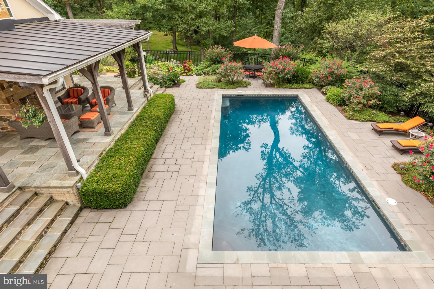 18411 Blue Ridge Mountain Road Bluemont, VA 20135 - Photo 50 of 53 Covered Stone Patio w/Heated Swimming Pool