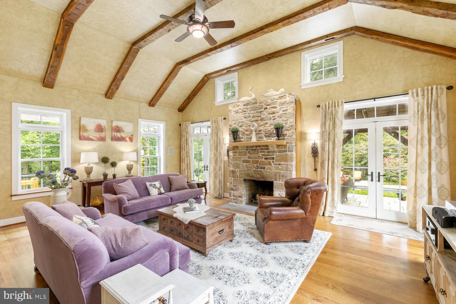 18411 Blue Ridge Mountain Road Bluemont, VA 20135 - Photo 9 of 53 Fam. Rm w/vaulted Ceilings & Wood Burning FP