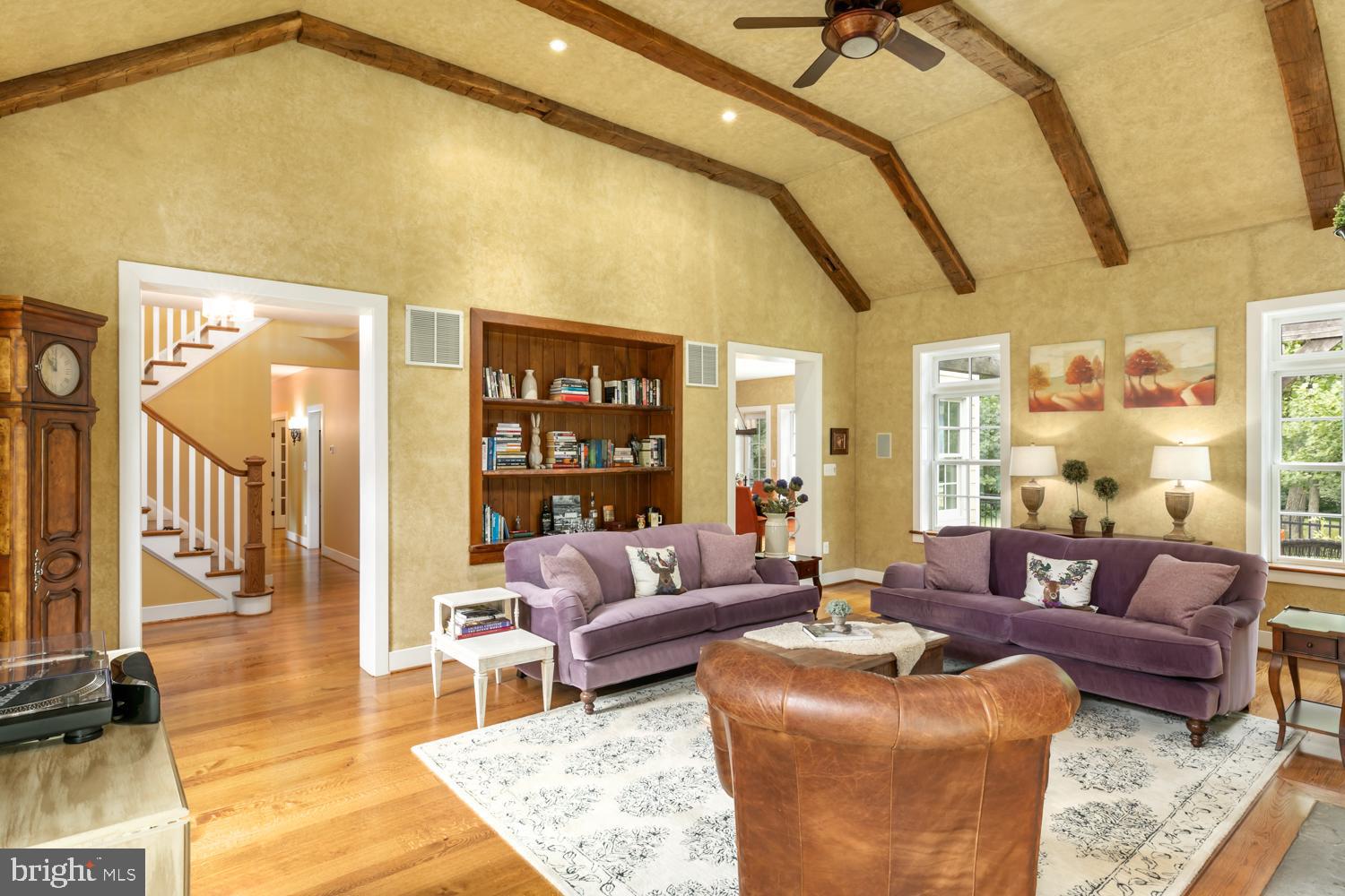 18411 Blue Ridge Mountain Road Bluemont, VA 20135 - Photo 10 of 53 Fam. Rm w/decorative reclaimed Barn-wood Beams.