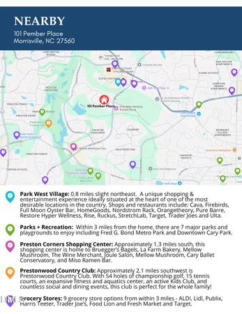 $995,000 | 101 Pember Place, Morrisville, NC 27560
