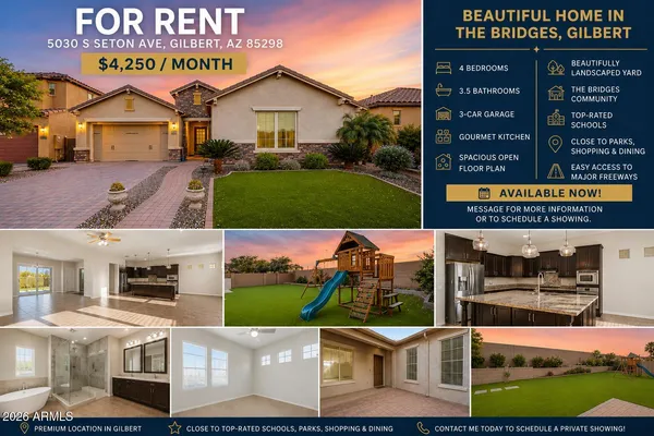 $4,250 | 5030 South Seton Avenue, Gilbert, AZ 85298