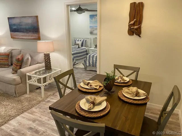 a table and a table with a couch